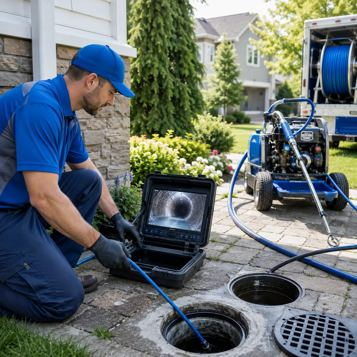 Outdoor drain cleaning professionals serving Hitchcock, TX