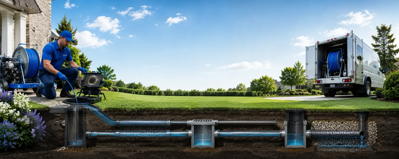 Outdoor drain cleaning information for Hitchcock, TX